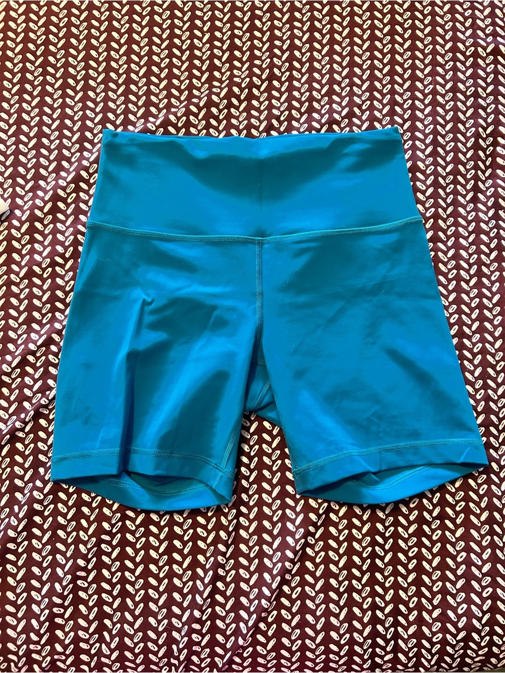 lululemon athletica Teal High-Rise Bike Shorts